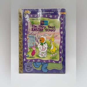 Vintage 1997 Golden Books Disney Winnie the Pooh Easter Coloring Book New